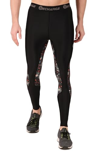 Image of ReDesign Apparels Recharge Men Polyester Sports Compression Pant /Legging /Full Tights