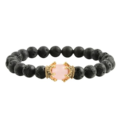 Bracelet en pierre d'améthyste naturelle pour homme avec perles rondes tressées 8mm