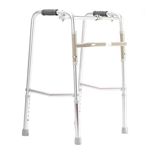 MYXJX Cadre de Marche, Cadre de Marche s, Aide à la Marche antidérapante Pliable en Alliage d'aluminium de 4 Pieds, Hauteur réglable, Aspire à