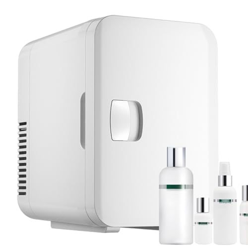 Streysisl Mini refrigerador portátil para coche, para bebidas, cosméticos, maquillaje, 12 voltios, ahorro de energía, mini refrigerador con USB versátil para coche, dormitorio, dormitorio