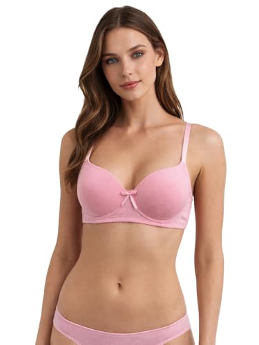 Image of Viola's Secret 6 Pack of Color Print T-Shirt Bras B Cup C Cup and D Cup