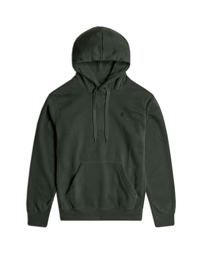 G-STAR Premium Core Hooded Sweater, Felpa Con Cappuccio Uomo, Grigio (Graphite D16121-C235-996), L - 5