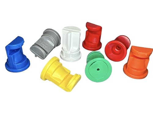Deflector, Anvil Spraying Nozzle Tips for Knapsack Sprayer, 125 to 140 Degree Spraying Angle, 8 Nozzles Only, Please Choose (Orange 125 Spray Angle)