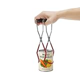 Canning Jar Lifter Tongs Stainless Steel Jar Lifter with Grip Handle for Safe and Secure Grip Red