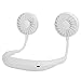 Ventilateur de Cou Suspendu Portable, Ventilateur de Tour de Cou de Ventilateur Mains Libres Personnel, Ventilateur Portable Rechargeable par USB à 3 Vitesses, Mini Ventilateur de Tour de Cou(blanc)