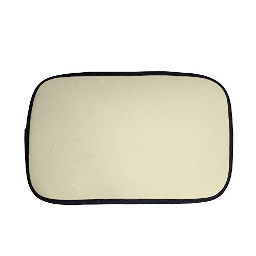 Image of FH Group Faux Leather Center Console Armrest Cushion, Luxury Seat Box Cover Protector fits Most Cars, SUVs, and Trucks Beige