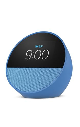 Amazon Echo Spot (newest model), Great for nightstands, offices and