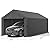 10x20 Carport, Heavy Duty Carports with Removable Sidewalls, Waterproof and UV-Resistant, Portable Outdoor Garage Shelter for Cars, Vehicles, and Boats (Grey)