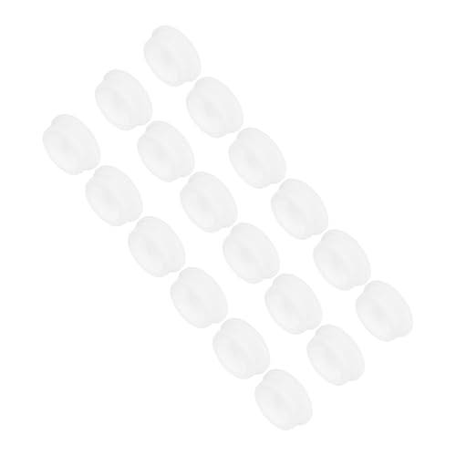 Image of MECCANIXITY 18Pcs T-Shaped Silicone Plugs 39.3mm 1-1 /2 Inch Dia Snap in Plug Hole Seal Cover Round Rubber Stopper for Kitchen Rubber Bulkheads Waterproof Sealing Plugs White