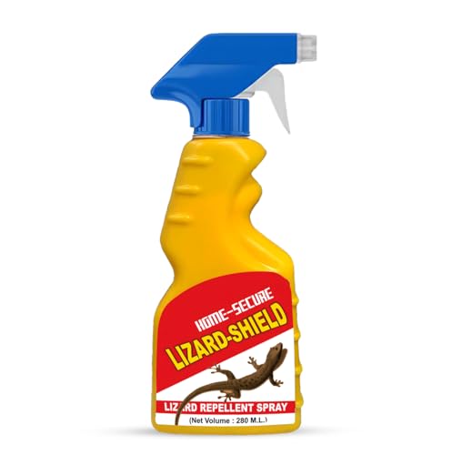 Home-Secure Lizard-Shield Lizard Repellent Spray-280ml | Natural | Chemical-Free | Non-Toxic | 90 Days Protection | Lime Scent