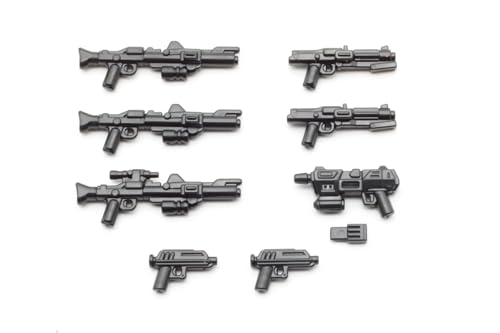 BrickArms Clone Trooper Blaster - Juego de armas de 8 piezas para minifiguras, réplicas precisas de la era de la Guerra Clon | Alta calidad | Fabricado en Estados Unidos
