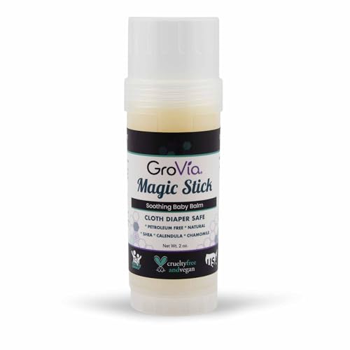 GroVia All Natural Magic Stick Baby Diaper Balm for Baby Diaperin...