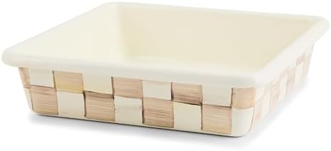 MACKENZIE-CHILDS Enamel Square Baking Pan for Oven, Square Oven P...