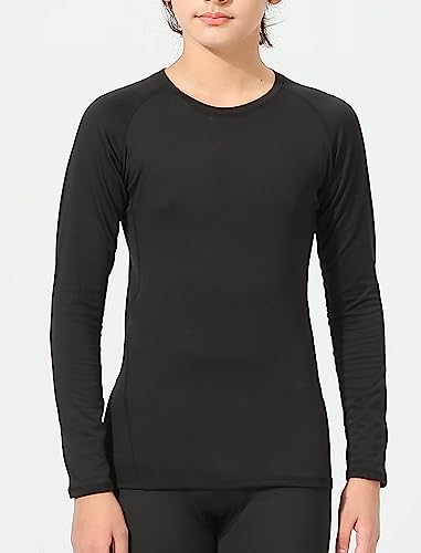 4 or 3 Pack Youth Boys' Compression Leggings Tights Athletic Pants Sports Base Layer for Kids Cold Gear