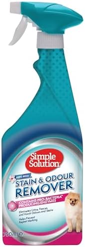 Simple Solution Quitamanchas y Eliminador de Olores para Perros, ...