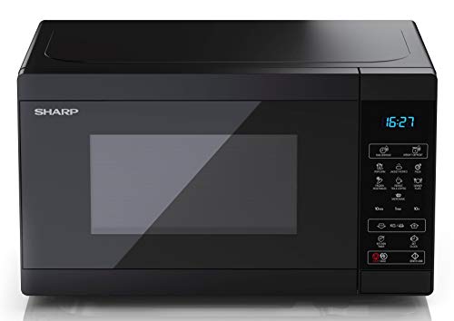 SHARP-Microondas-YC-MS02E-B-800-W-20-L-11-niveles-de-potencia-funcion-eco-descongelacion-seguridad-infantil-color-negro