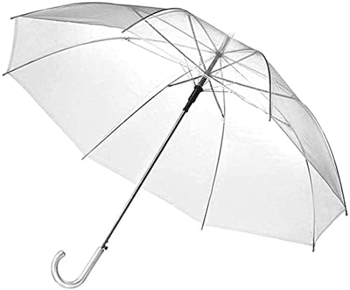 SakarTransparent Umbrella || 16 Bones Transparent Umbrella || Windproof Automatic Transparent Golf Umbrella Clear Transparent Umbrella (Pack of 1).