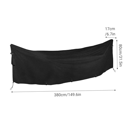 Funda para hamaca impermeable tela Oxford negra que evita moho e intemperie 5