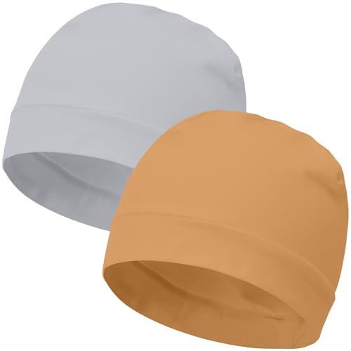Image of vidsel 100% Cotton Skull Caps Beanie Night Cap Sleep Hats for Men Women | Breathable,Soft,Lightweight Skully Cap,Running Beanie Cycling Helmet Liner,Wicking Head Cover,CPAP Chemo Bald Cap