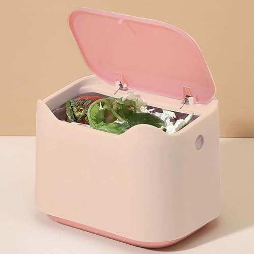 Desk bin trash can with lid - Image 2