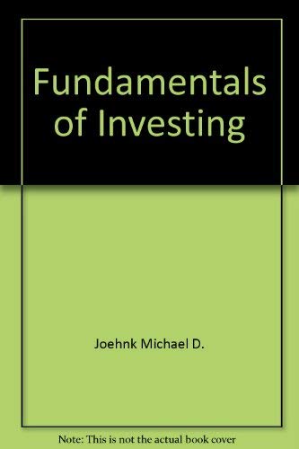 Fundamentals of Investing 0060423552 Book Cover