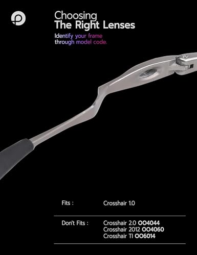 Image of Replacement Lenses for Oakley Crosshair 1.0 2005 Sunglass - Precision Fit, UV Block & Impact Resistant