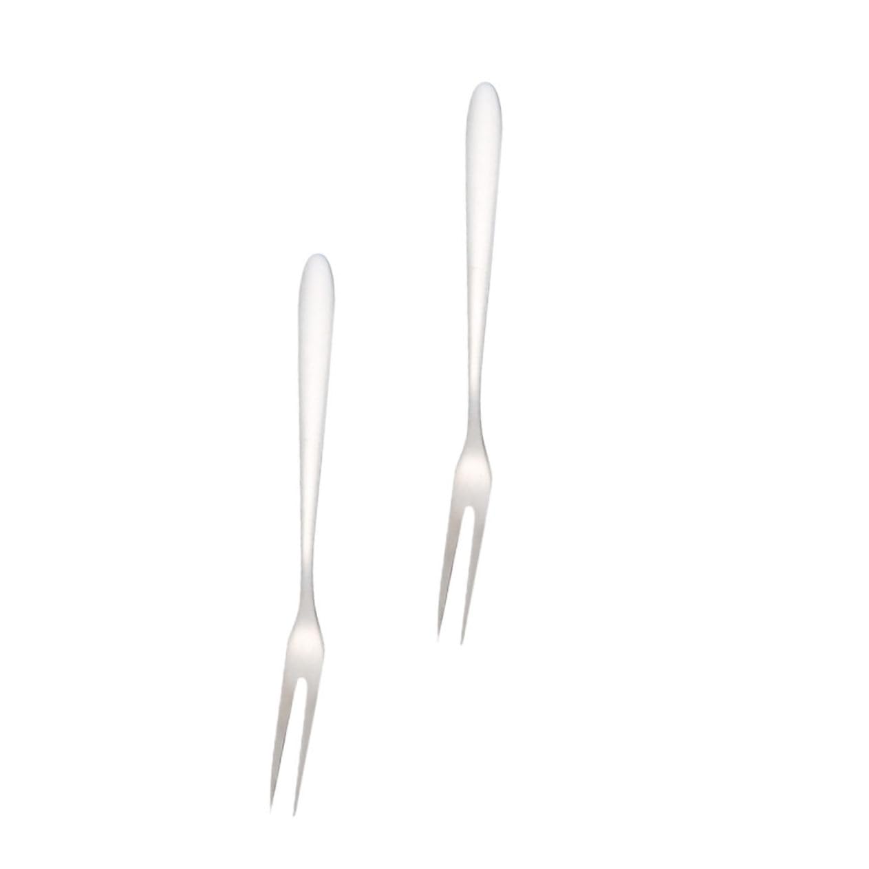 HOLIDYOYO Dessert Forks Mini Fruit Fork Stainless Steel Easy-clean for Boys and Girls Outdoor