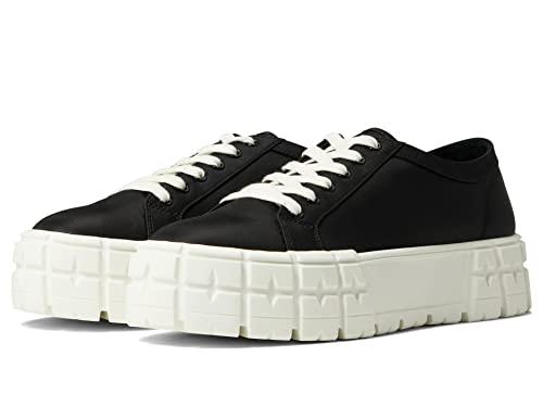 Steve Madden Rorey Black Lace Up Rounded Close Toe Platform Fashion Sneakers