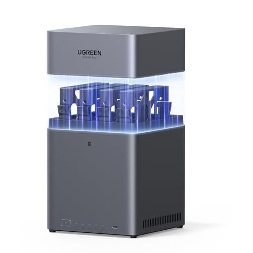 Servidor NAS UGREEN NASync DH4300 Plus 4 Bahías 8GB 2-5GbE NFC Álbum IA Sin Discos