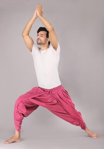 Image of Urali Men's Solid 100% Cotton Dhoti Pants - D100A
