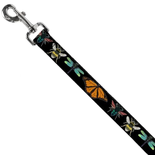 Correa para Mascotas Buckle-Down Insectos Negro de Nailon Resistente para Perros 3