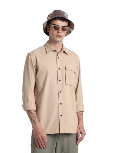 Image of Jack & Jones Men's Cotton Solid Regular Fit Shirt