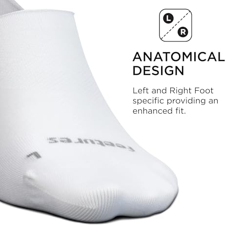 Image of Feetures Elite Ultra Light Invisible Socks - Anti-Slip Sport Sock Liner with Targeted Compression