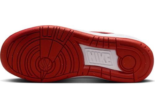 Nike Full Force Low Big Kids' Shoes (FV5929-100, White/Black/Team Orange/Mystic Red) Size 74