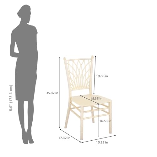 Image of Nilkamal Glam Plastic Chair | Set of 2 | Royal Look with Balanced Posture Support | for Living Room, Dining Room, Garden, Cafes, Balconies, Weddings & Events | Steel Pearl White