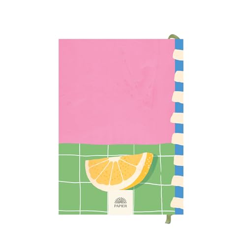 Papier Recipe Journal - Lemon, 153mm x 215mm, Hardback | Preserve Family Traditions | Silk Finish | Well Organised and Durable | Space for Ratings, Cooking Hints & Tips - Thumbnail 2