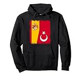 España Turquía Bandera Española Raíces Turcas Sudadera con Capucha