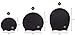 SOUL CAP - Large Swimming Cap for Long Hair - Designed for Long Hair, Dreadlocks, Weaves, Hair Extensions, Braids, Curls & Afros - Women & Men - Silicone (Black, XL)