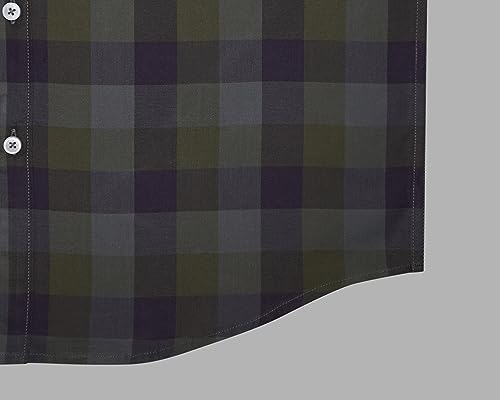 Image of GHPC 100% Cotton Checkered Half Sleeves Regular Fit Formal Shirt for Men