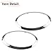 RLB-HILON Headlight Trim Ring Compatible with MINI Cooper F55 F56 F57 2014 2015 2016 2017 2018 2019 2020 2021 Year, 1Pair Chrome Headlight Bezel for Driver and Passenger Side