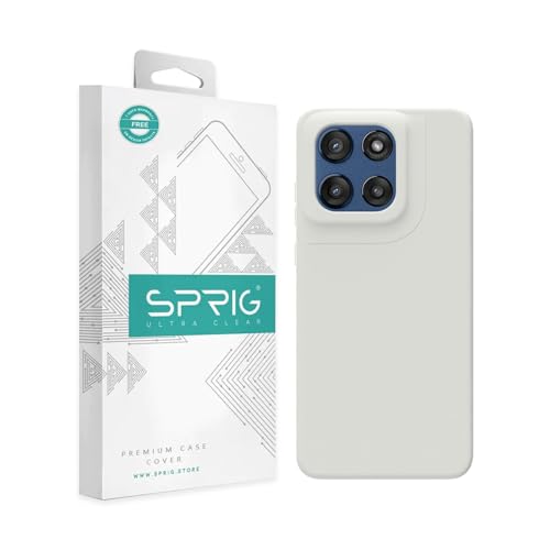 Image of SPRIG Compatible with Moto Edge 60 Stylus Premium SilkTone Back Cover Drop Tested Shock Proof Mobile Case for Men, Women, Boys and Girls with Camera Protection (Light Grey)