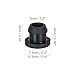 MECCANIXITY 30Pcs Snap Rubber Grommet Plug Mount Dia 7.5mm ID 5mm Seal Anti-Scratch for Electrical Box Cable Pipe Black