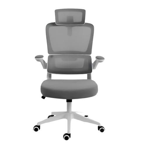 CADEIRA REDRAGON OFFICE HELA CINZA/BRANCO C214-W