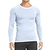 HYCOPROT Maglietta a Compressione da Uomo, Maglietta Sportiva a Maniche Lunghe Traspirante da Asciugatura Rapida per Allenamento Palestra Corsa (IT, Testo, L, Regular, Regular, Bianco) #2