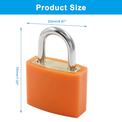 Image of Hitefu 6PCS Luggage Locks with Keys, Multicolor Small Suitcase Lock Padlocks, Metal Luggage Padlocks for Backpacks, Boxes, Laptop Bags
