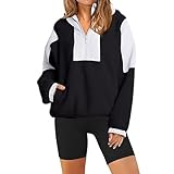  AMDOLE Deals of The Day Kapuzenpullover Damen Rot Frauen Klamotten Modern Sweatjacke Damen Cropped Hoody Pullover Damen Deckenkaputzenpullover Silvester Outfit Damen Große Größen