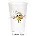 Creative Converting Officially Licensed NFL Printed Plastic Cups, 8-Count, 20-Ounce, Minnesota Vikings -