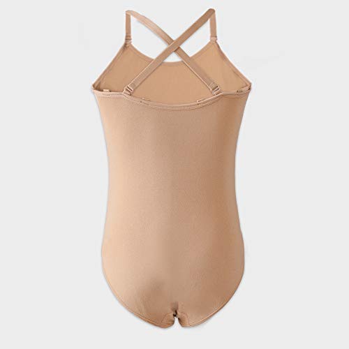 Stelle Girls Nude Seamless Undergarment Camisole Leotard For Dance/Ballet/Gymnastics (Nude, 6-8 Years) #TOP1