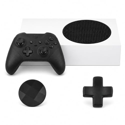 Image of 2 Pack Elite 2 Metal D-Pads Replacement for Xbox One Elite Series 2 Controller, Magnetic Standard D-Pad and Faceted D-Pad for Xbox One Elite Series 2 /Series 2 Core /Series 1 Controller (Black)