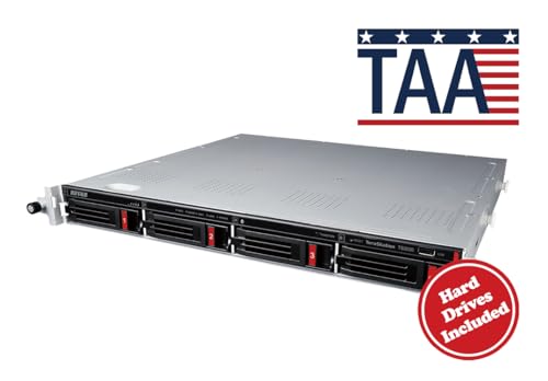 Image of BUFFALO TeraStation 3430RN 4-Bay 4TB (2x2TB) Rackmount Small-Med Business NAS w /Hard Drives Included